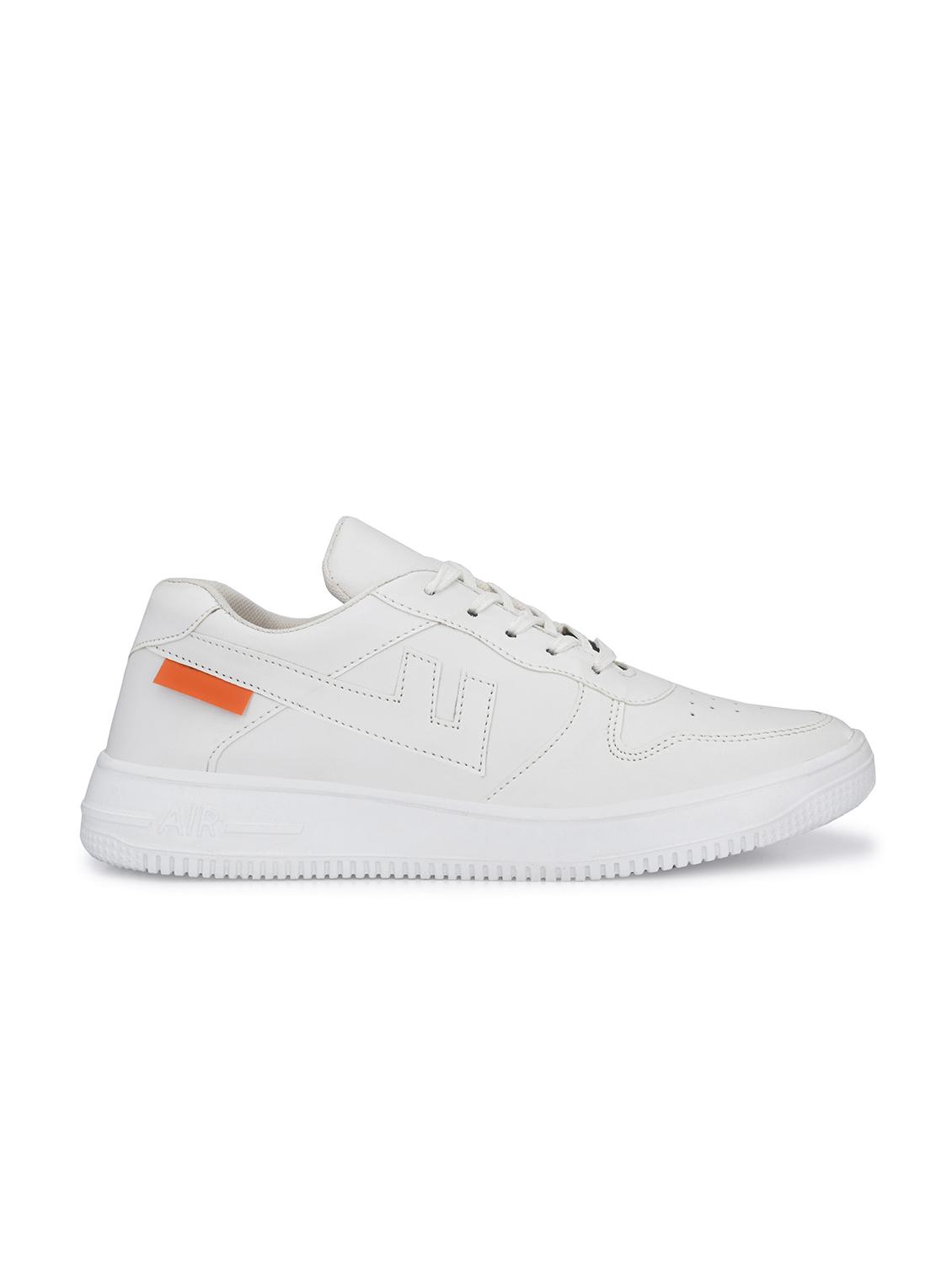 white pvc lace up sneakers - 18757718 - Standard Image - 1