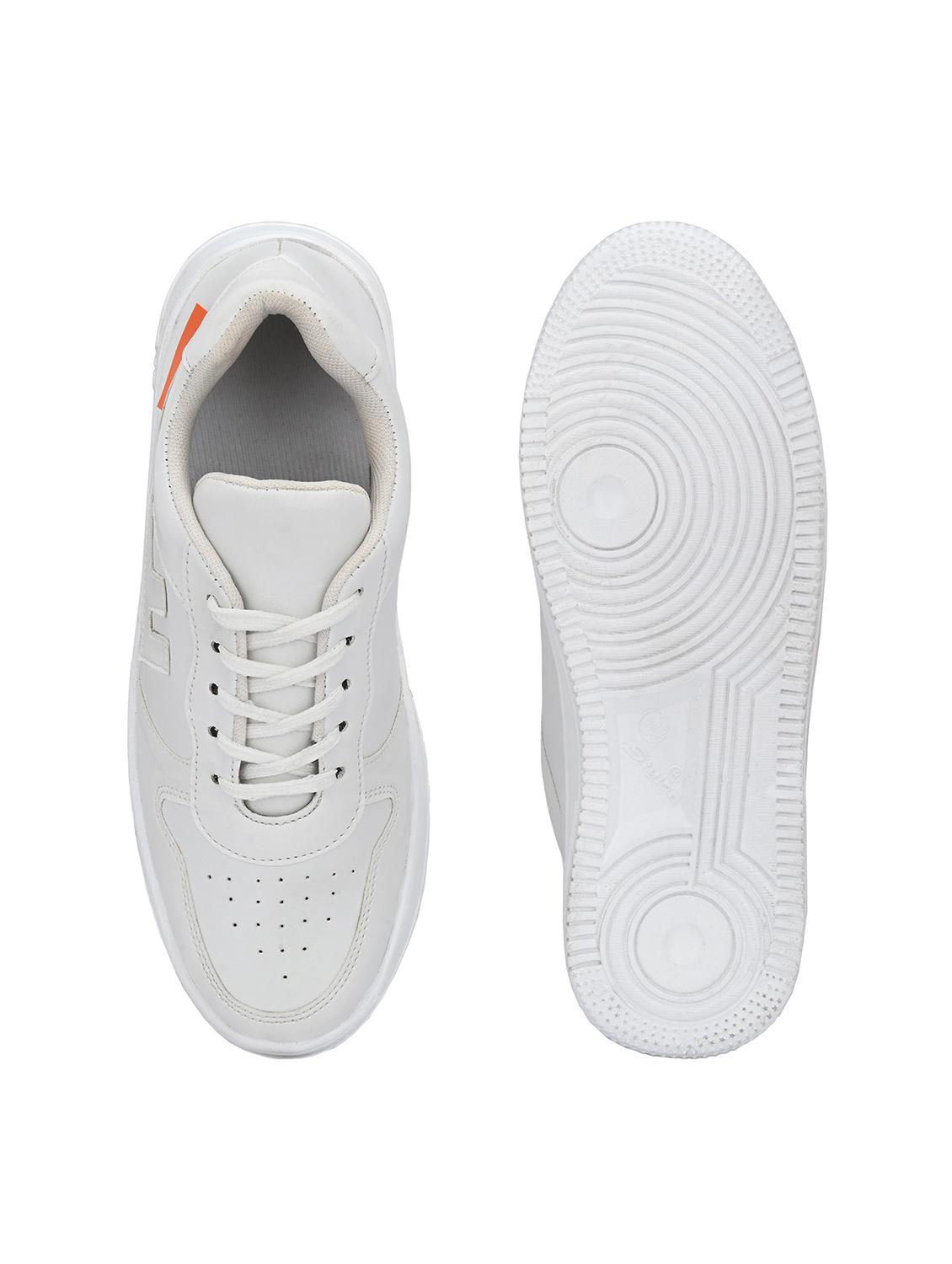 white pvc lace up sneakers - 18757718 - Standard Image - 4