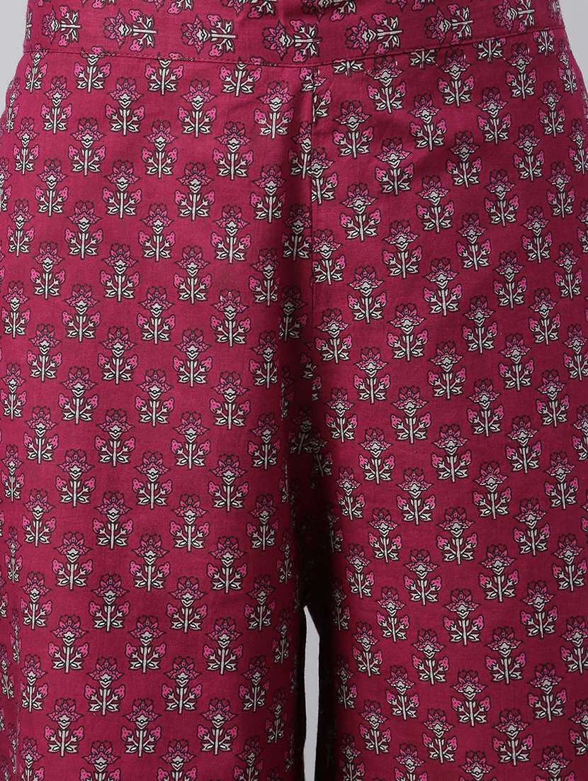 women purple kurta palazzo set with dupatta - 18757764 - Standard Image - 4