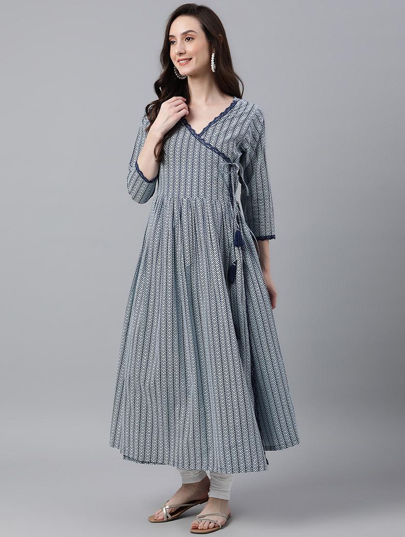 women's angrakha kurta - 18757985 -  Zoom Image - 0
