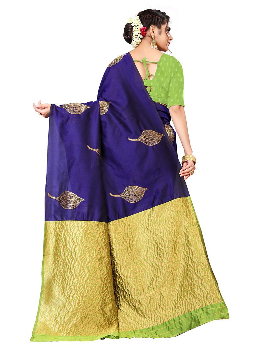 zari work self design saree - 18758152 -  Standard Image - 1
