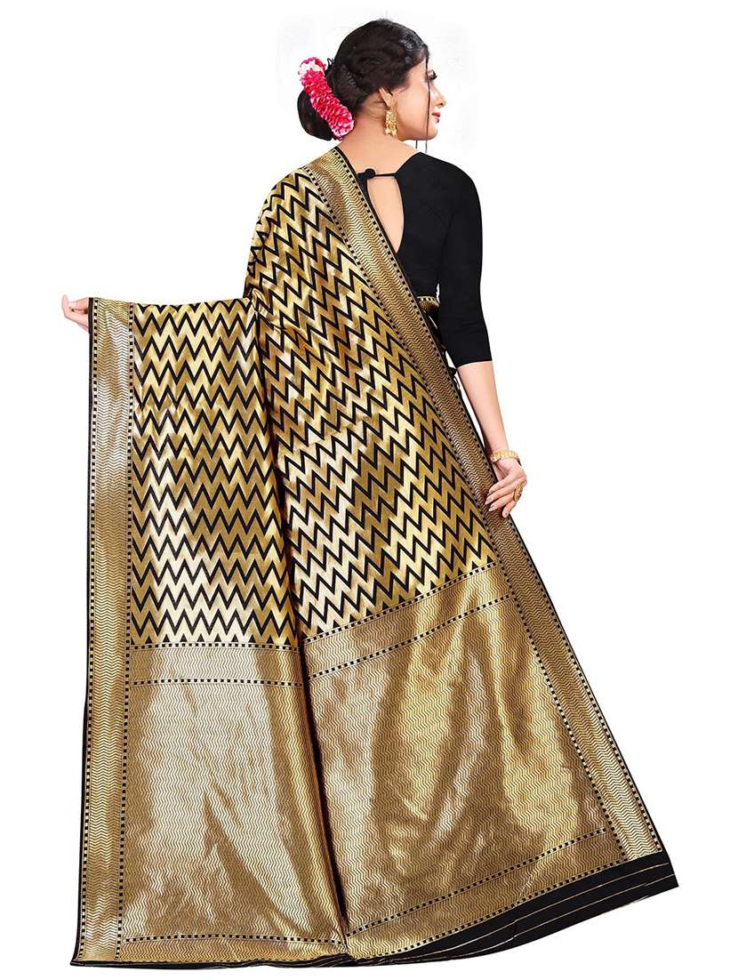 women's banarasi saree with blouse - 18758189 -  Standard Image - 1