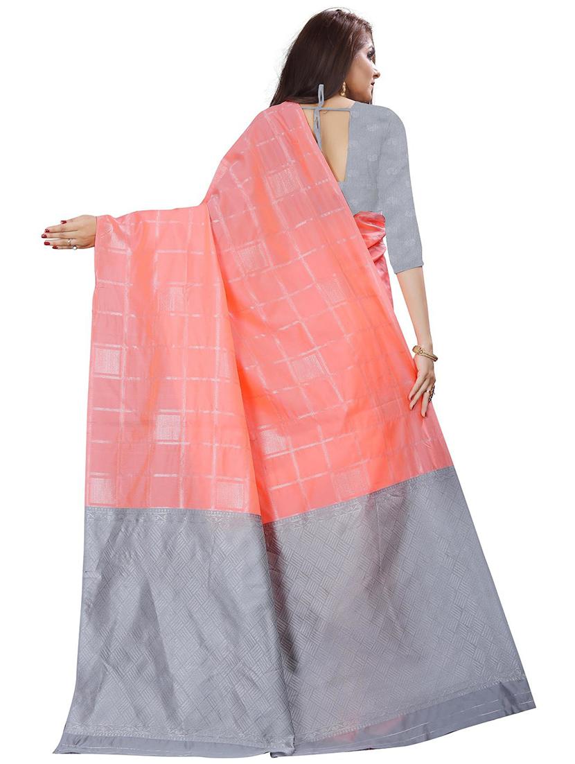 self design banarasi saree with blouse - 18758195 -  Standard Image - 1