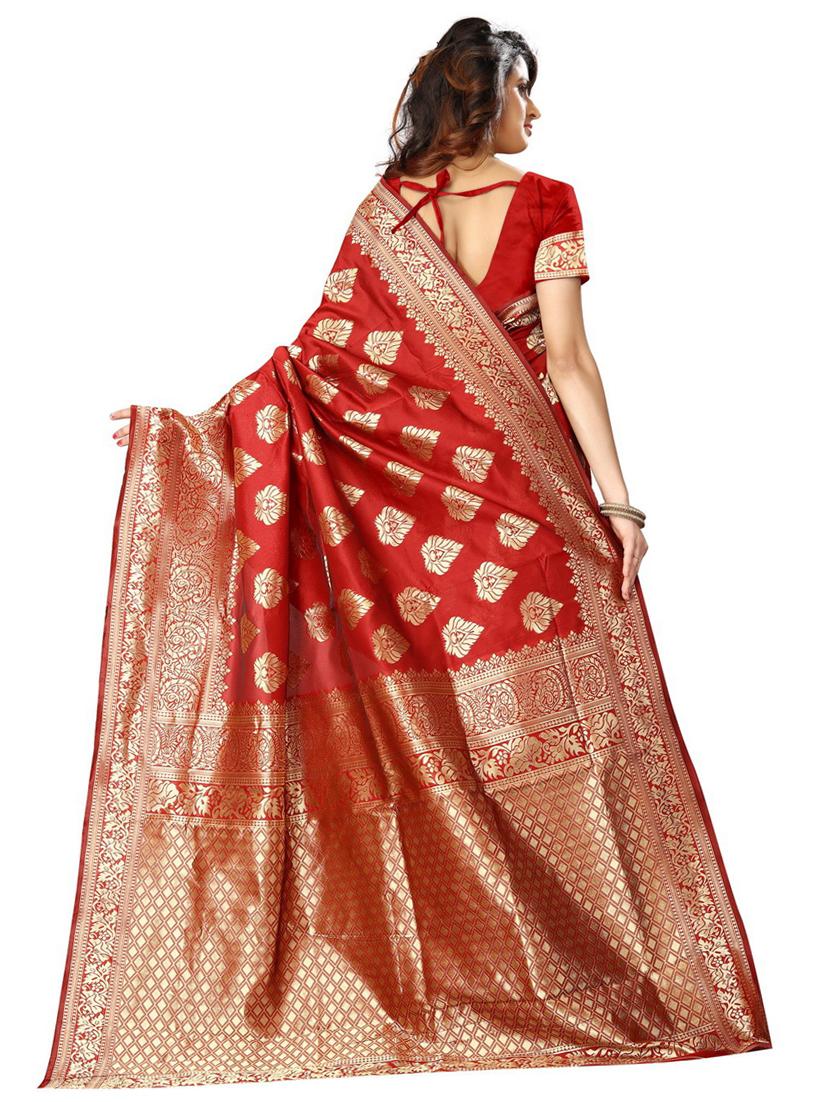 ethnic banarasi saree with blouse - 18758389 -  Standard Image - 1