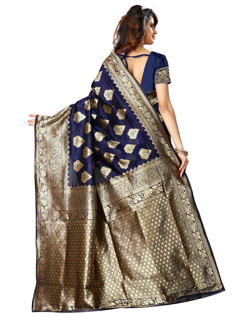 ethnic banarasi saree with blouse - 18758390 -  Standard Image - 1