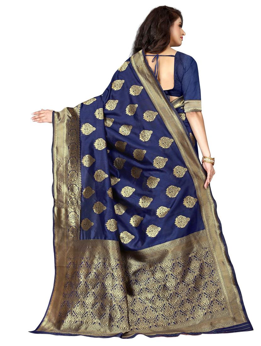 ethnic banarasi saree with blouse - 18758406 -  Standard Image - 1