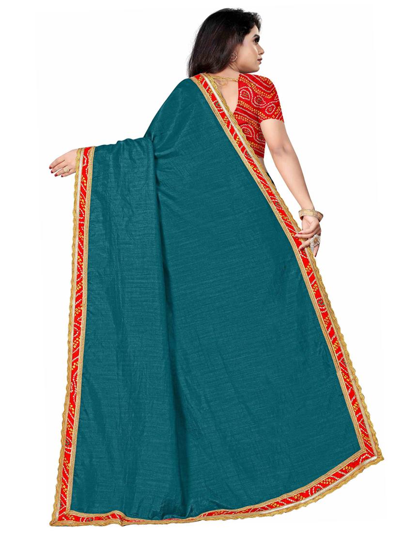 dark green bandhani saree - 18758499 -  Standard Image - 1