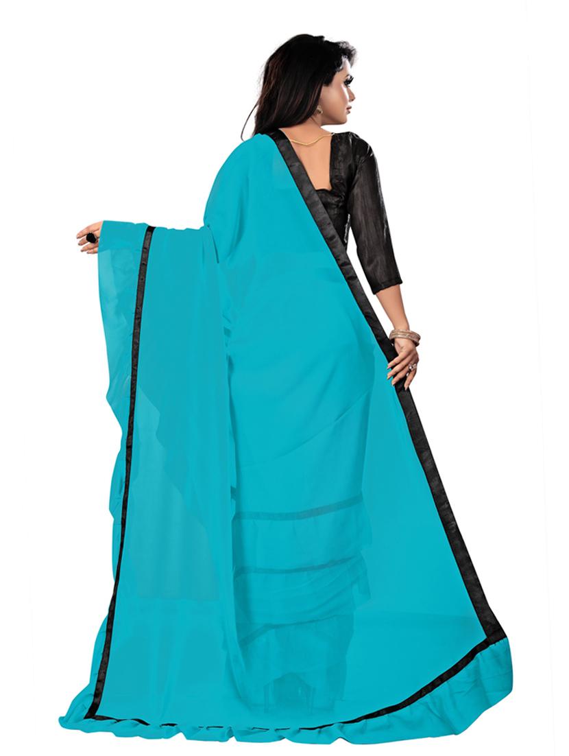 multi colored georgette jamdani saree with blouse - 18758703 - Standard Image - 1