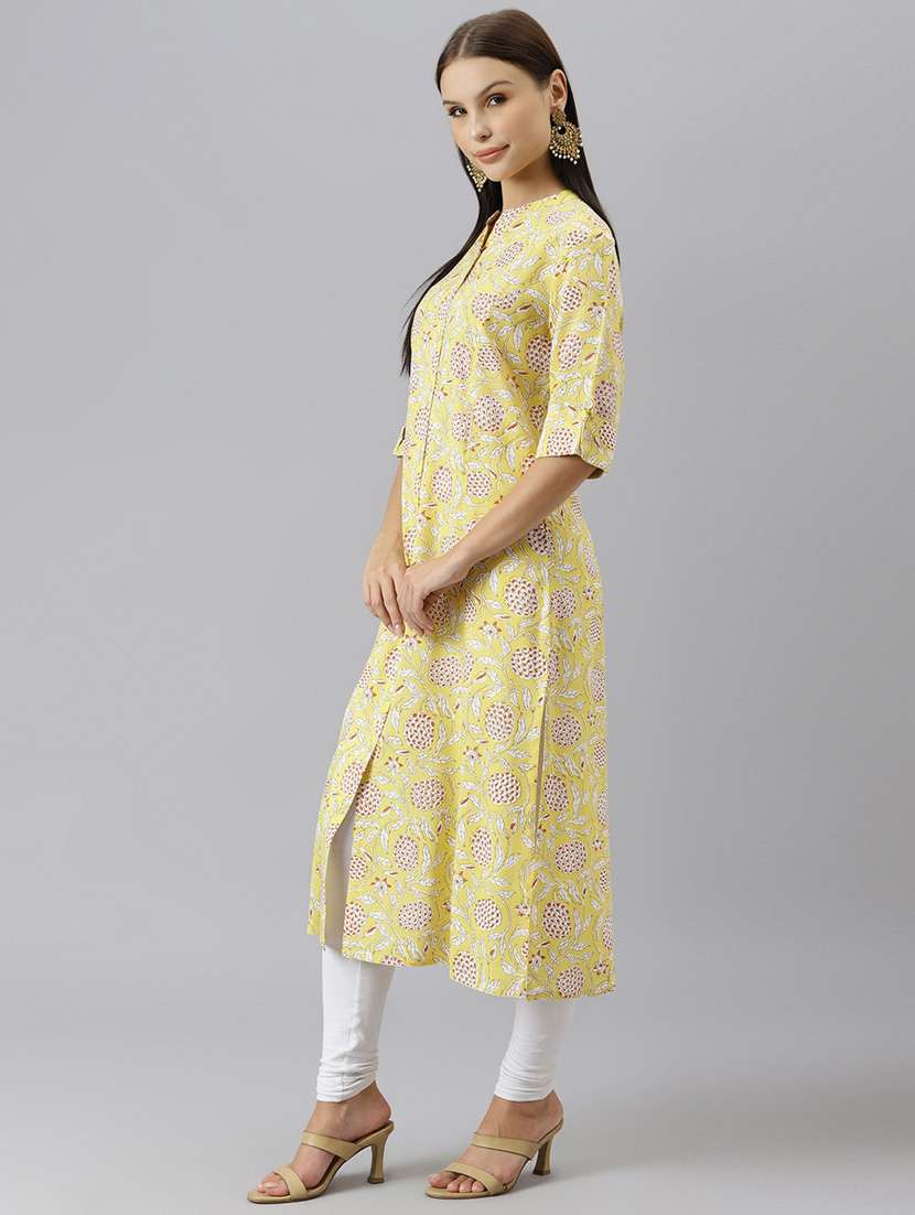 women's front slit kurta - 18758801 -  Standard Image - 1