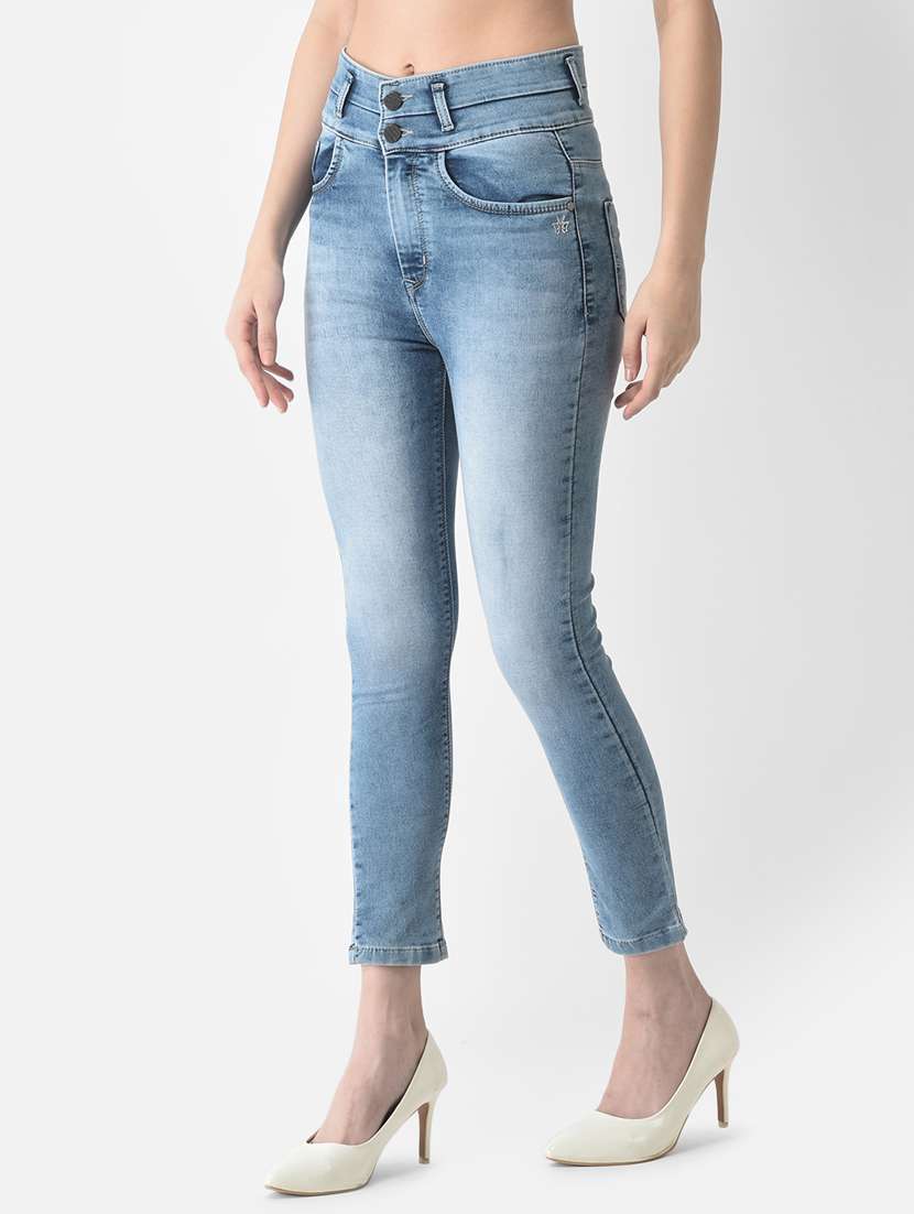 women's plain skinny fit jeans - 18765050 -  Standard Image - 1