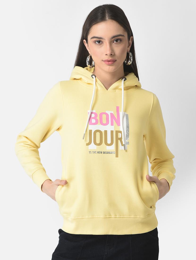 women's chest print sweatshirt