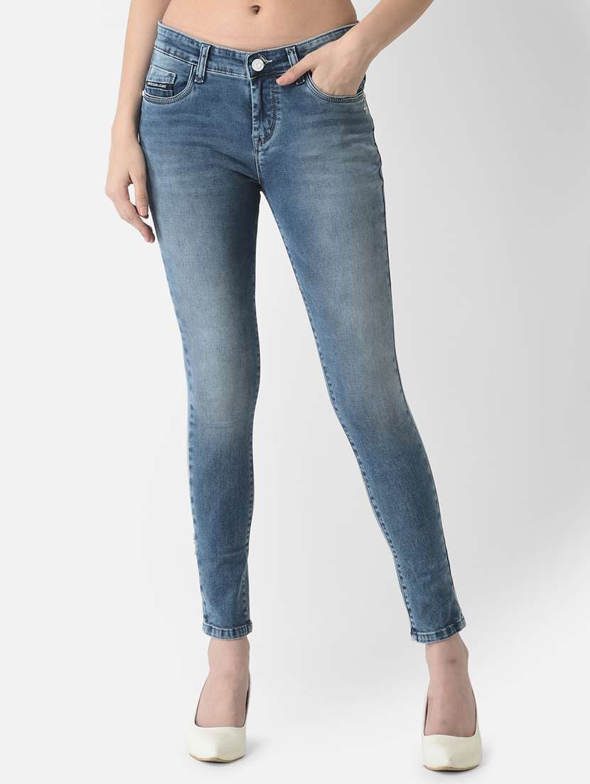 women's plain slim fit jeans