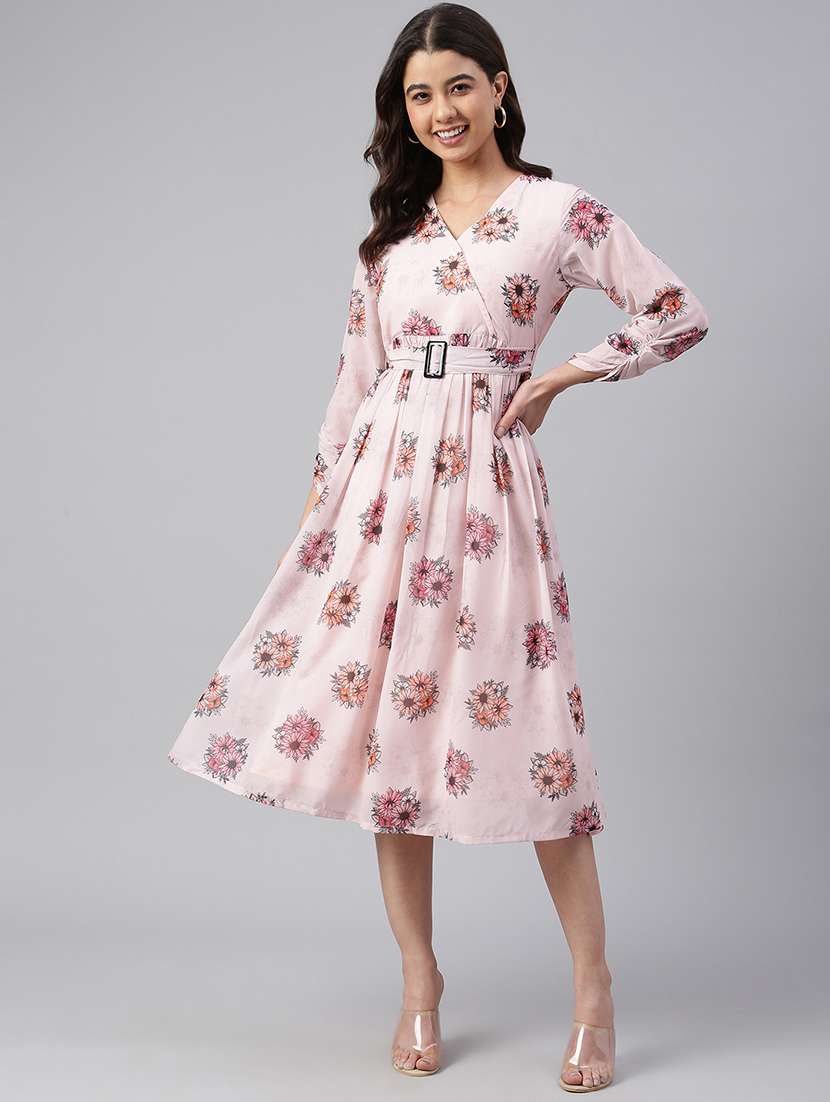 women's fit & flare floral dress
