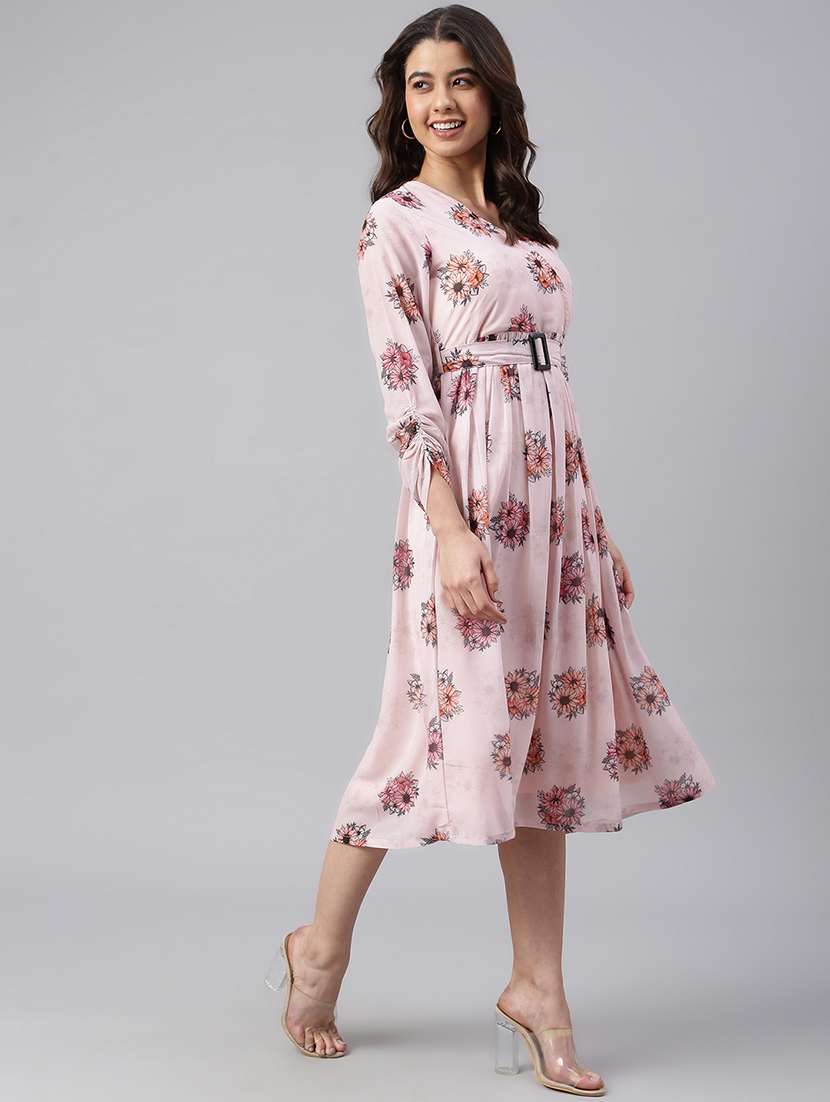 Women's Fit & Flare Floral Dress - 18765315 -  Standard Image - 1
