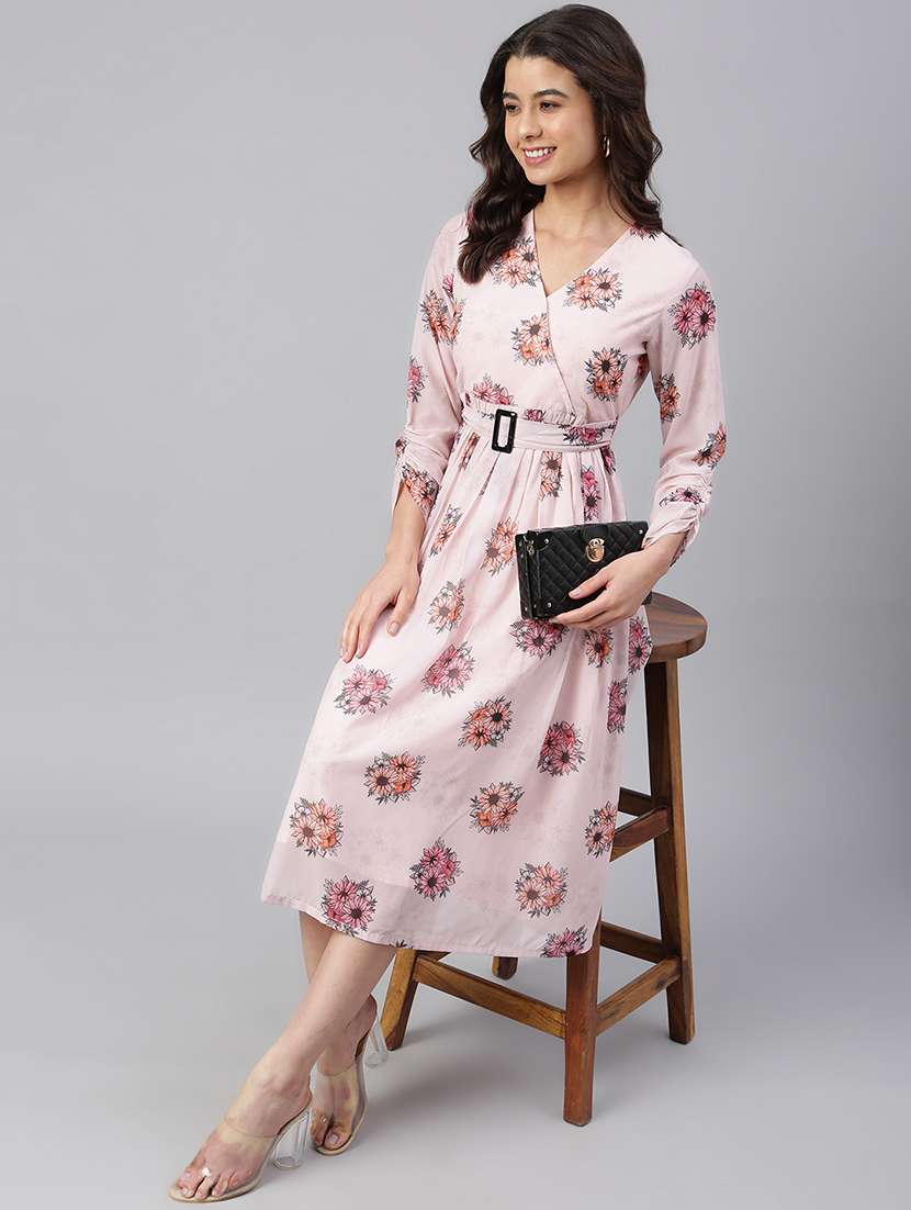 Women's Fit & Flare Floral Dress - 18765315 -  Standard Image - 4