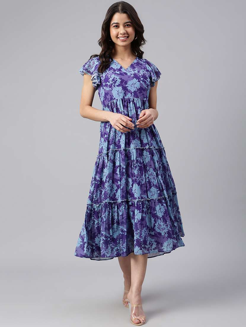 women's tiered dress floral dress - 18765321 -  Zoom Image - 0