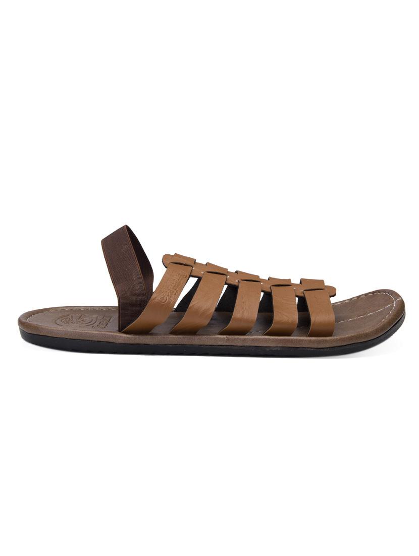 tan slip on sandal - 18765653 -  Standard Image - 1