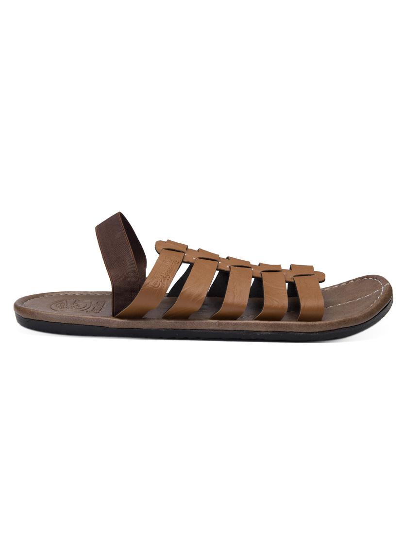 brown slip on sandal - 18765654 -  Standard Image - 1
