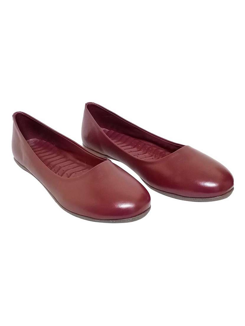 red slip on ballerina