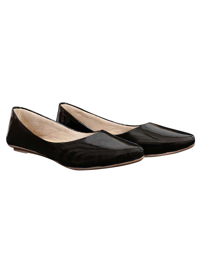 black slip on ballerina