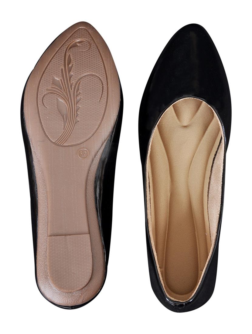 black slip on ballerina - 18766019 - Standard Image - 4