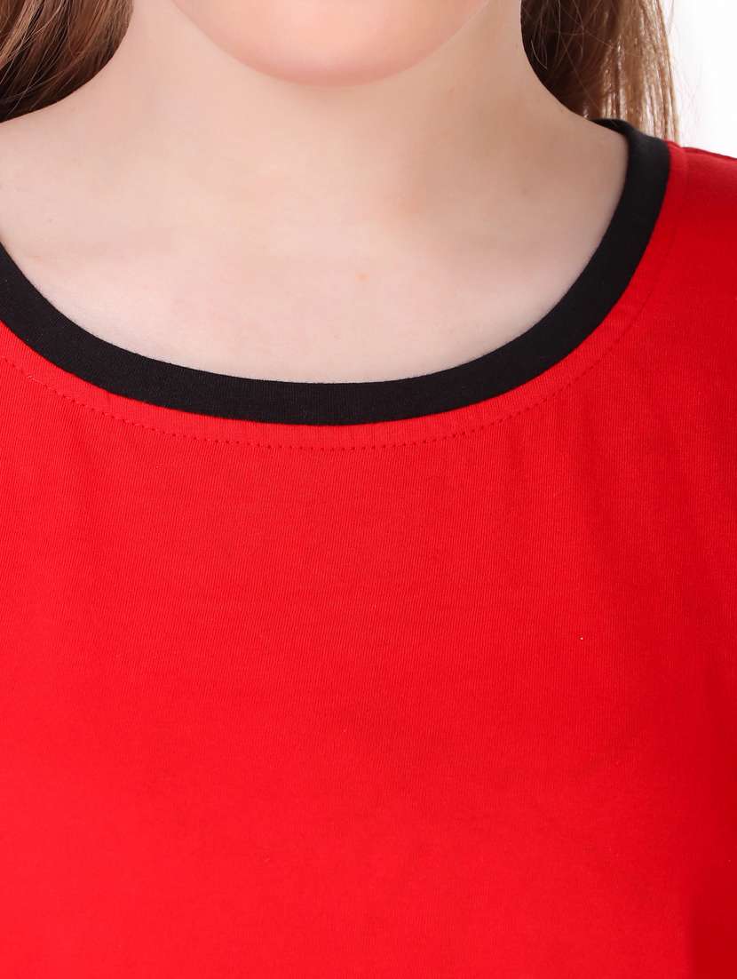 contrast bind solid nightwear shorts set  - 18766043 -  Standard Image - 4