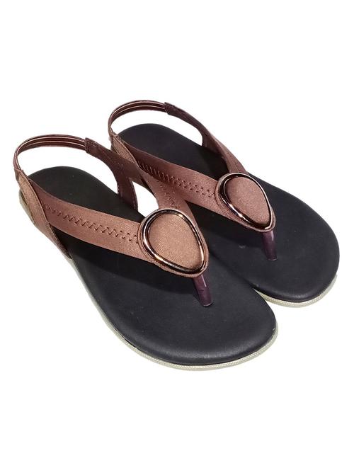 brown slip on sandal - 18766212 - Standard Image - 0