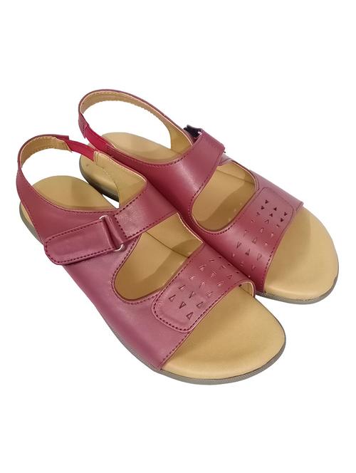 red slip on sandal - 18766218 -  Standard Image - 0