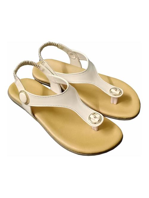 beige t-strap sandal - 18766232 - Standard Image - 0