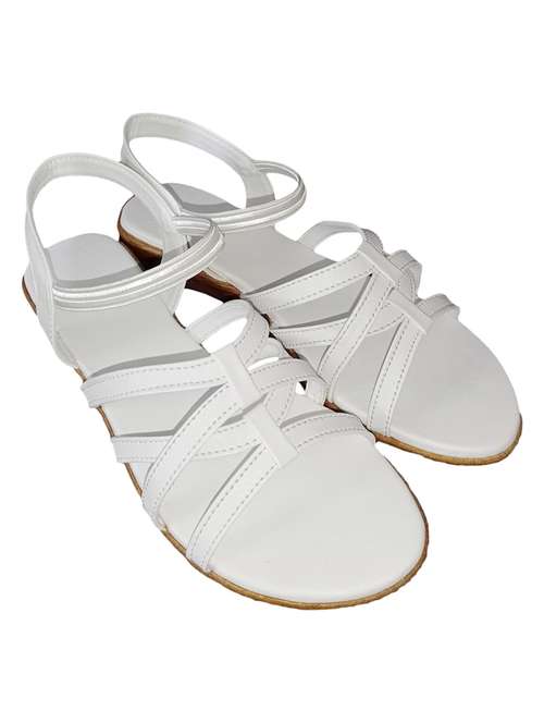 white back strap sandal