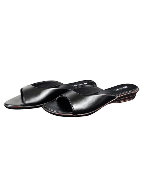 black slip on sandal - 18766275 -  Standard Image - 0