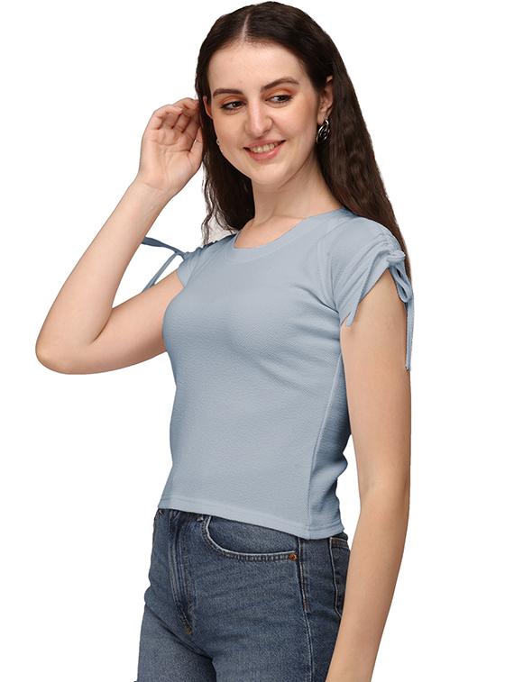 grey lycra regular top - 18766294 - Standard Image - 1