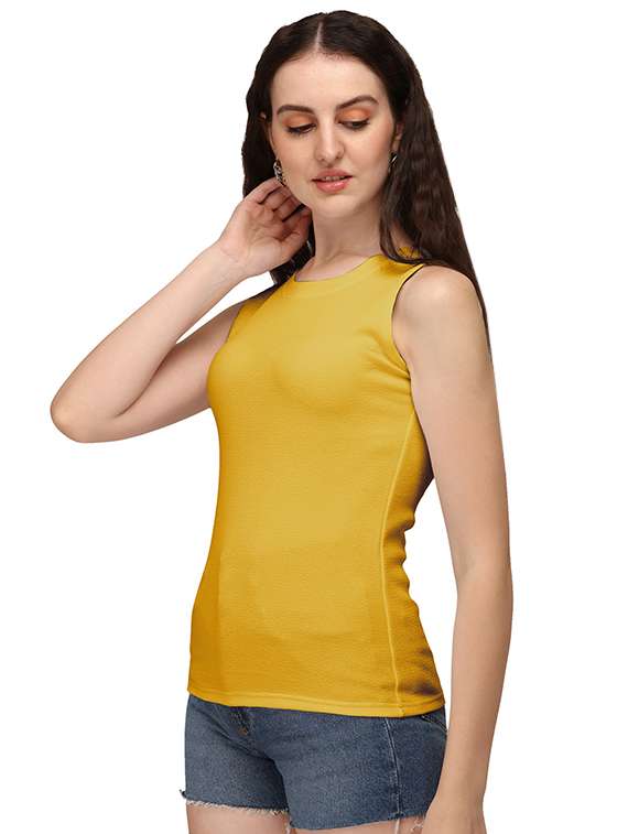 yellow lycra regular top - 18766304 - Standard Image - 1