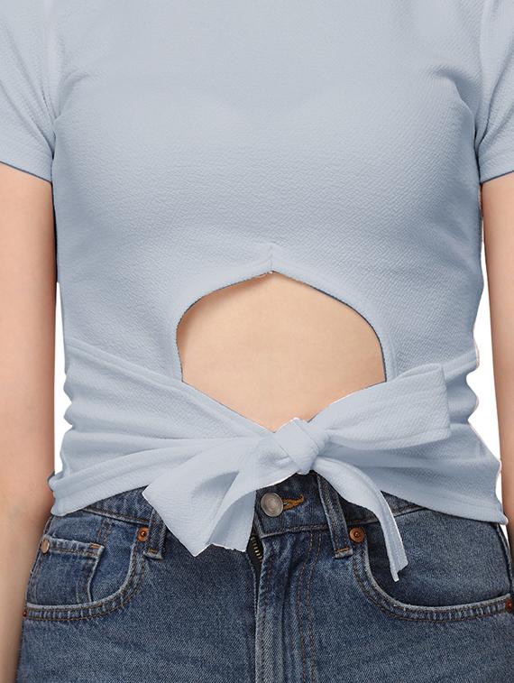 grey lycra regular top - 18766307 - Standard Image - 4
