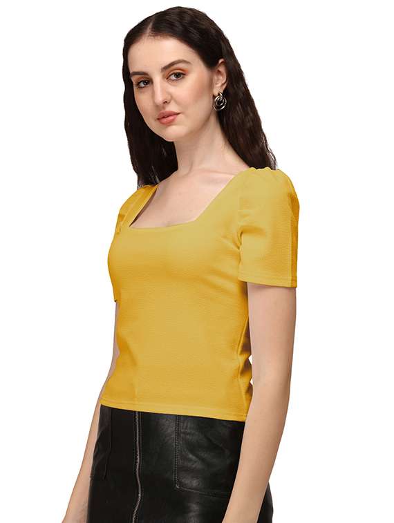 yellow lycra regular top - 18766331 -  Standard Image - 1