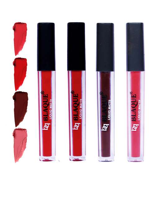 matte liquid lipstick combo of 4 lip color # 101-102-106-111 - 18766540 -  Standard Image - 0