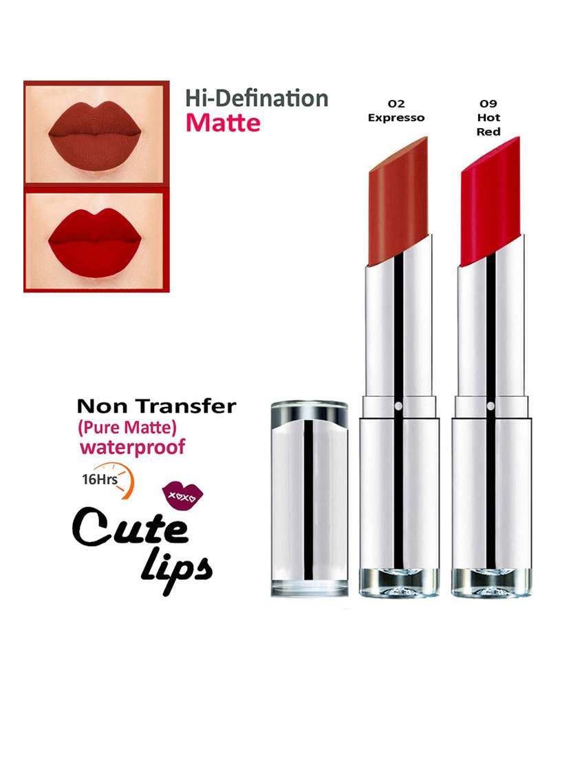 nontransfer matte lipstick combo of 2