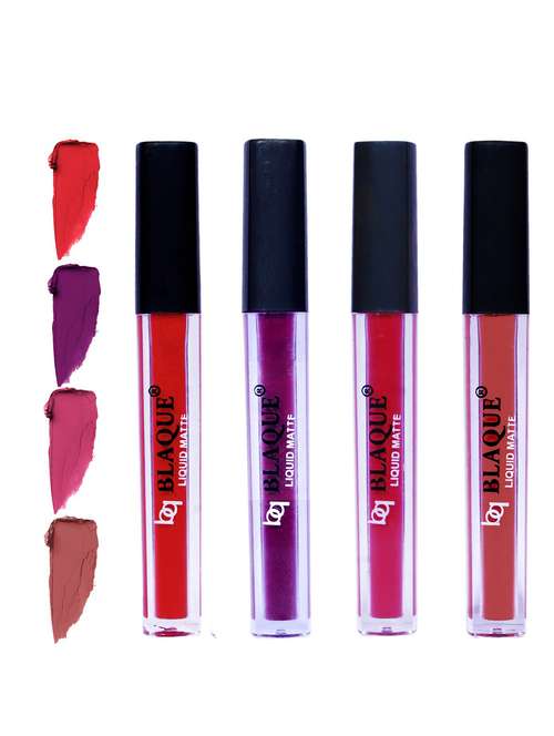 matte liquid lipstick combo of 4 lip color # 101-103-108-113 - 18766927 -  Standard Image - 0