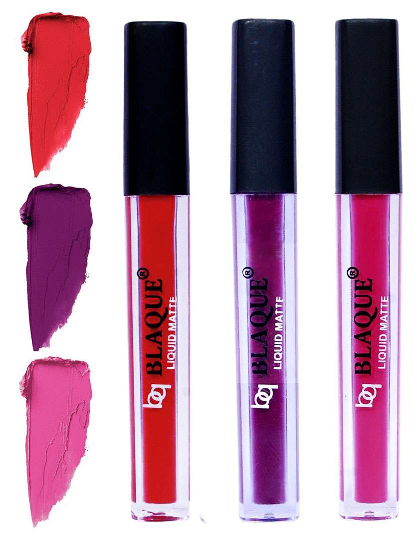 matte liquid lip gloss combo of 3 lipstick # 101-103-110