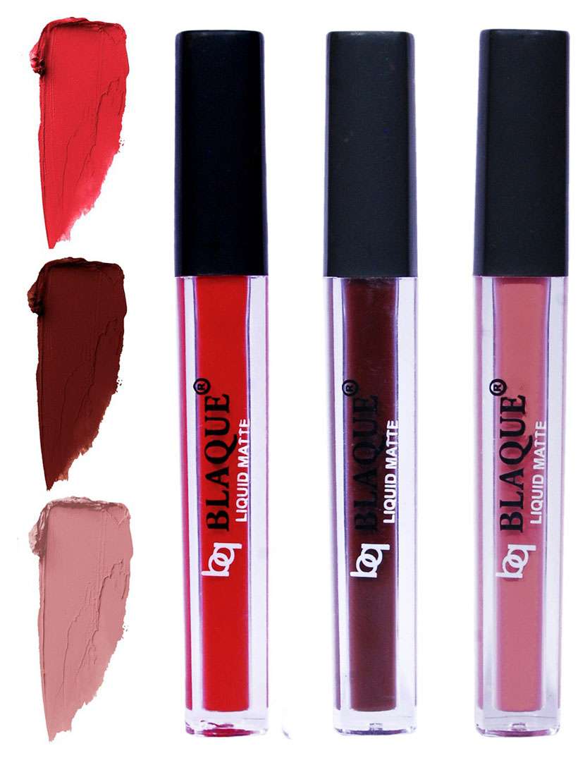 matte liquid lip gloss combo of 3 lipstick # 101-106-116