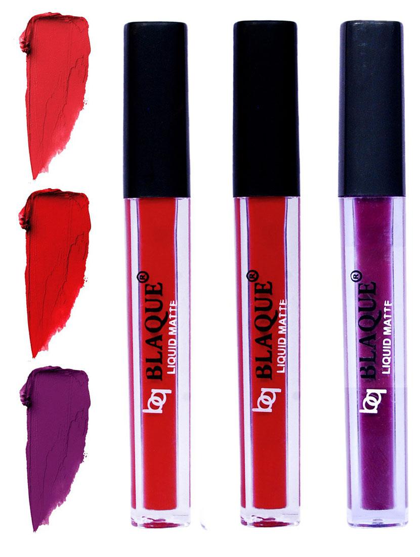 matte liquid lip gloss combo of 3 lipstick # 101-102-103 - 18767533 - Zoom Image - 0