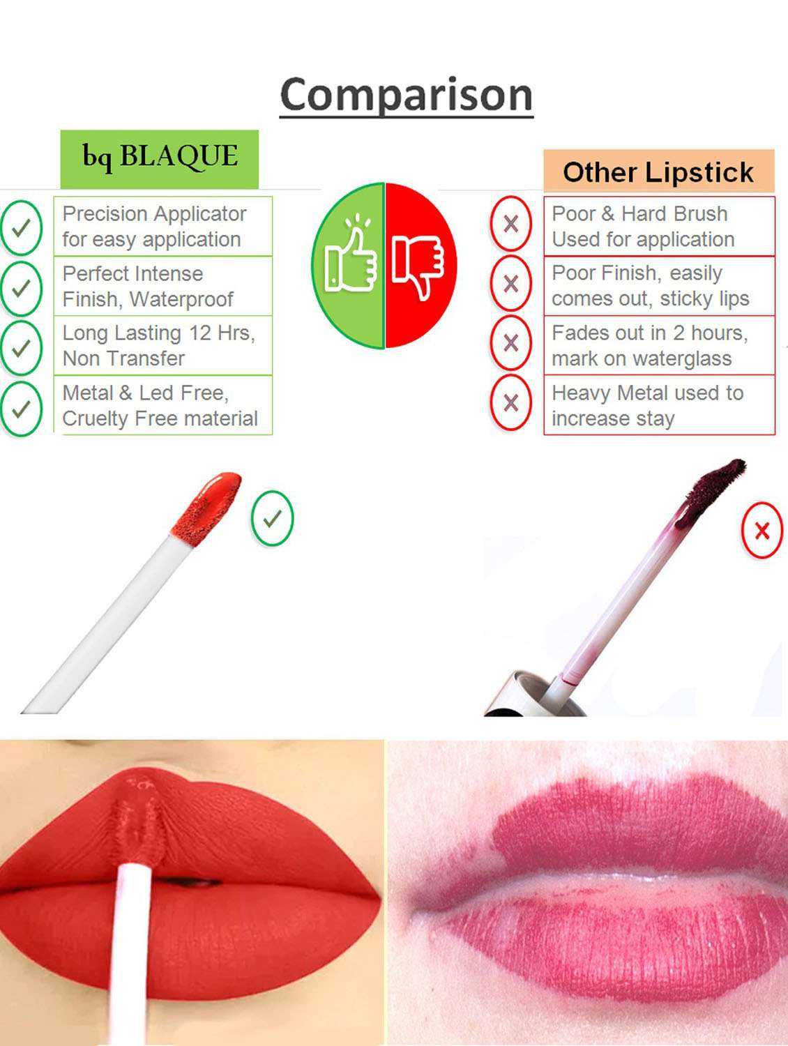 Matte Liquid Lip Gloss Combo Of 3 Lipstick # 101 102 106