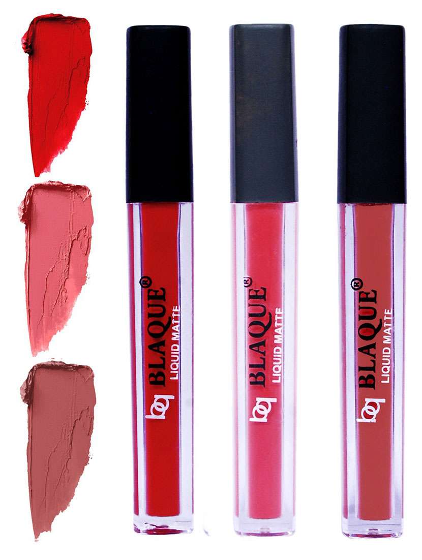 matte liquid lip gloss combo of 3 lipstick # 102-111-113