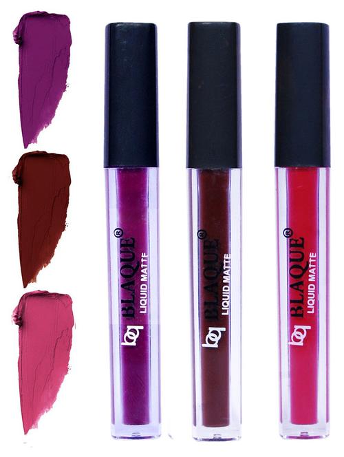 matte liquid lip gloss combo of 3 lipstick # 103-106-108 - 18767622 - Standard Image - 0