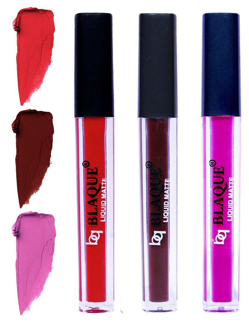 matte liquid lip gloss combo of 3 lipstick # 101-106-117