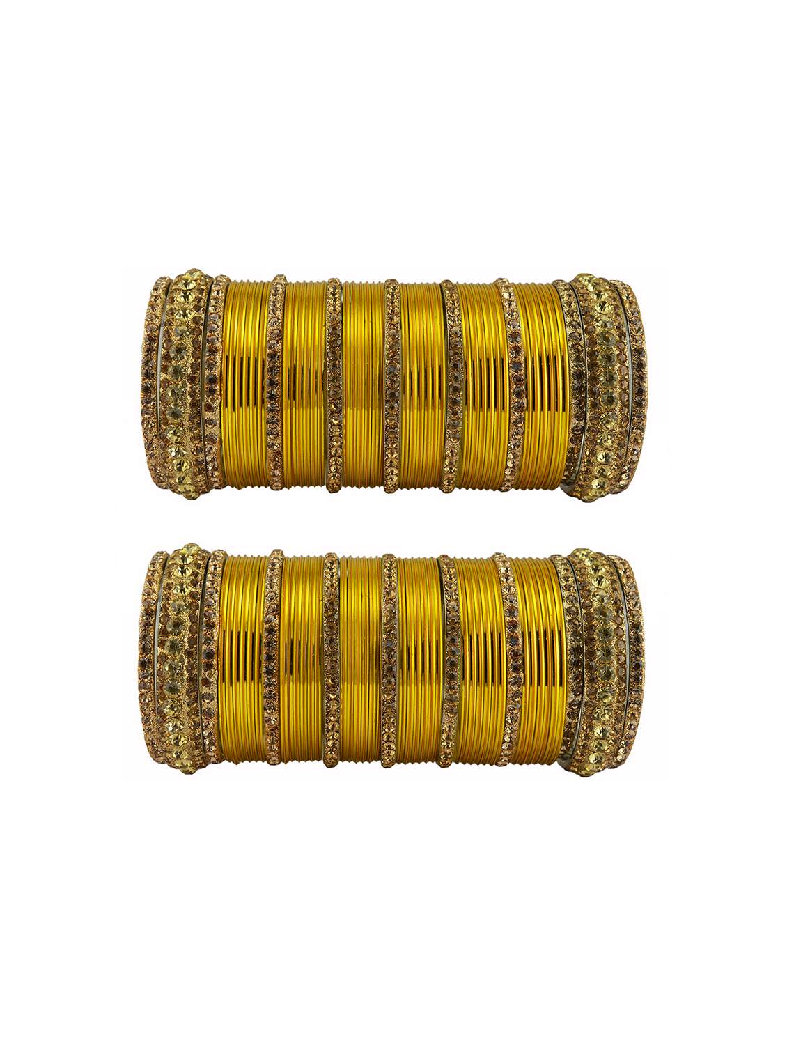 yellow stone stud bangle 