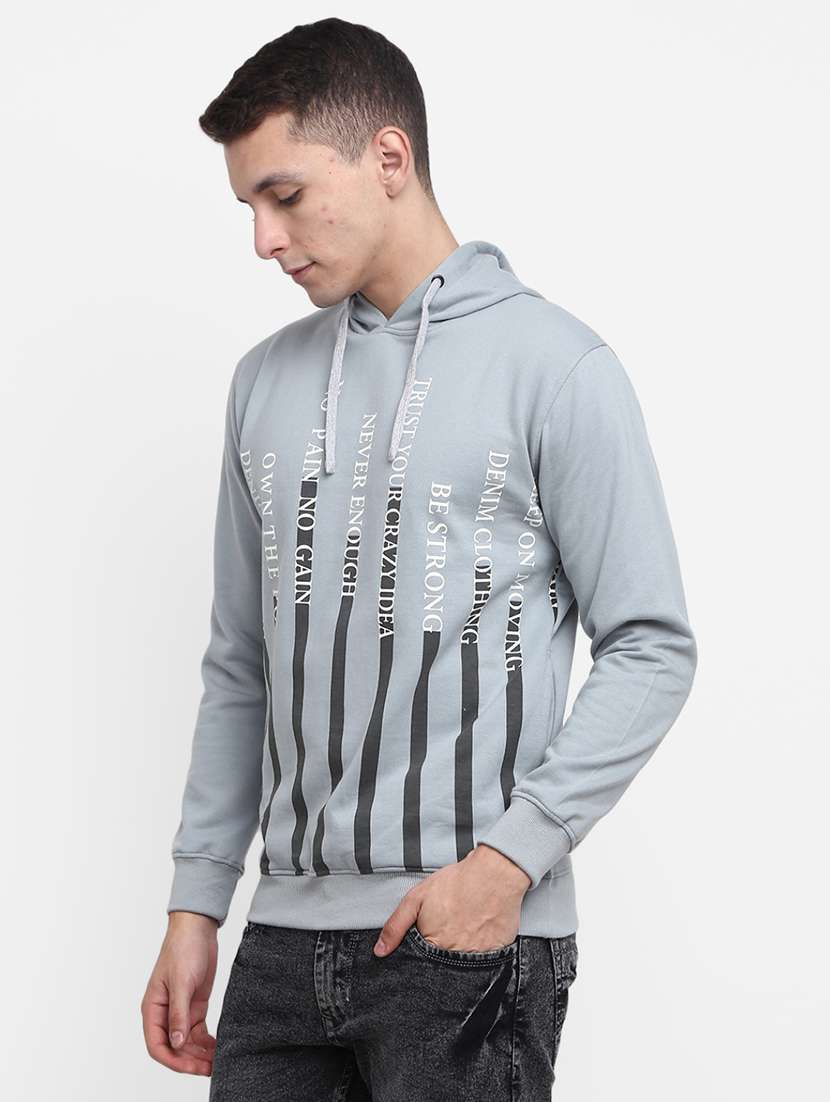 mens front print sweatshirt - 18788639 -  Standard Image - 1