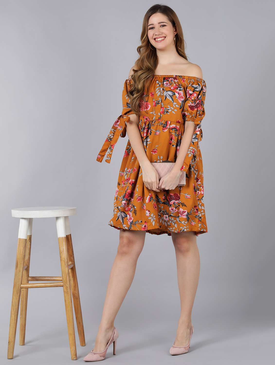 women's fit & flare floral dress