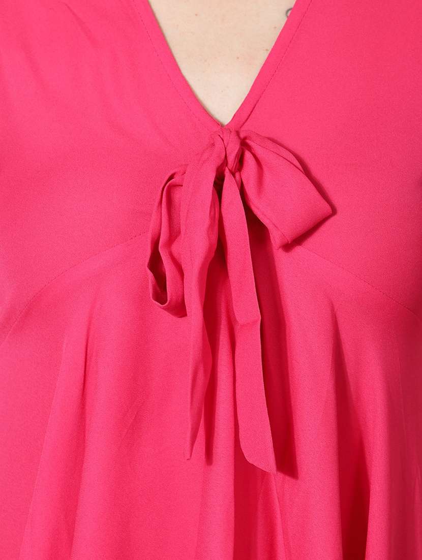 women's asymmetric solid dress - 18788960 -  Standard Image - 4