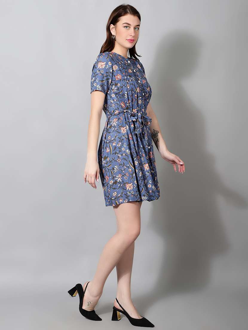 women's fit & flare floral dress - 18788966 -  Standard Image - 1